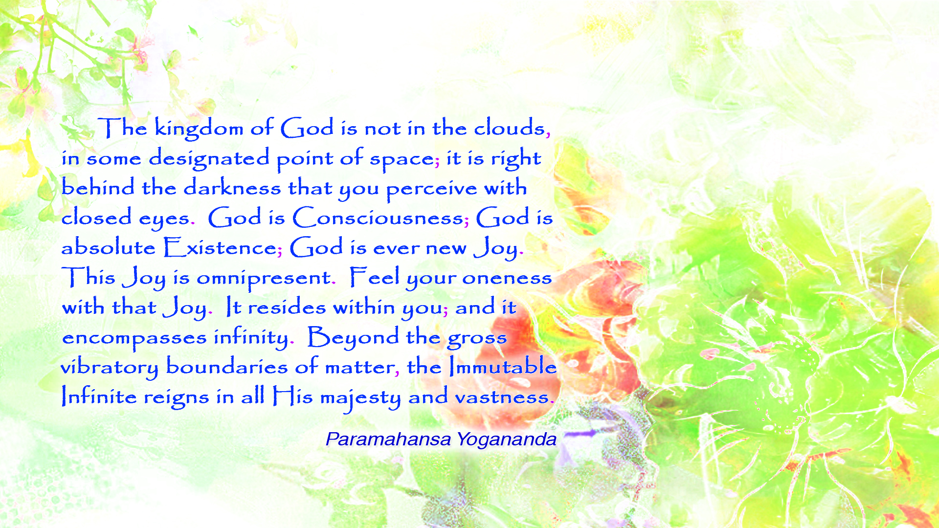 Yogananda kingdom of God wallpaper